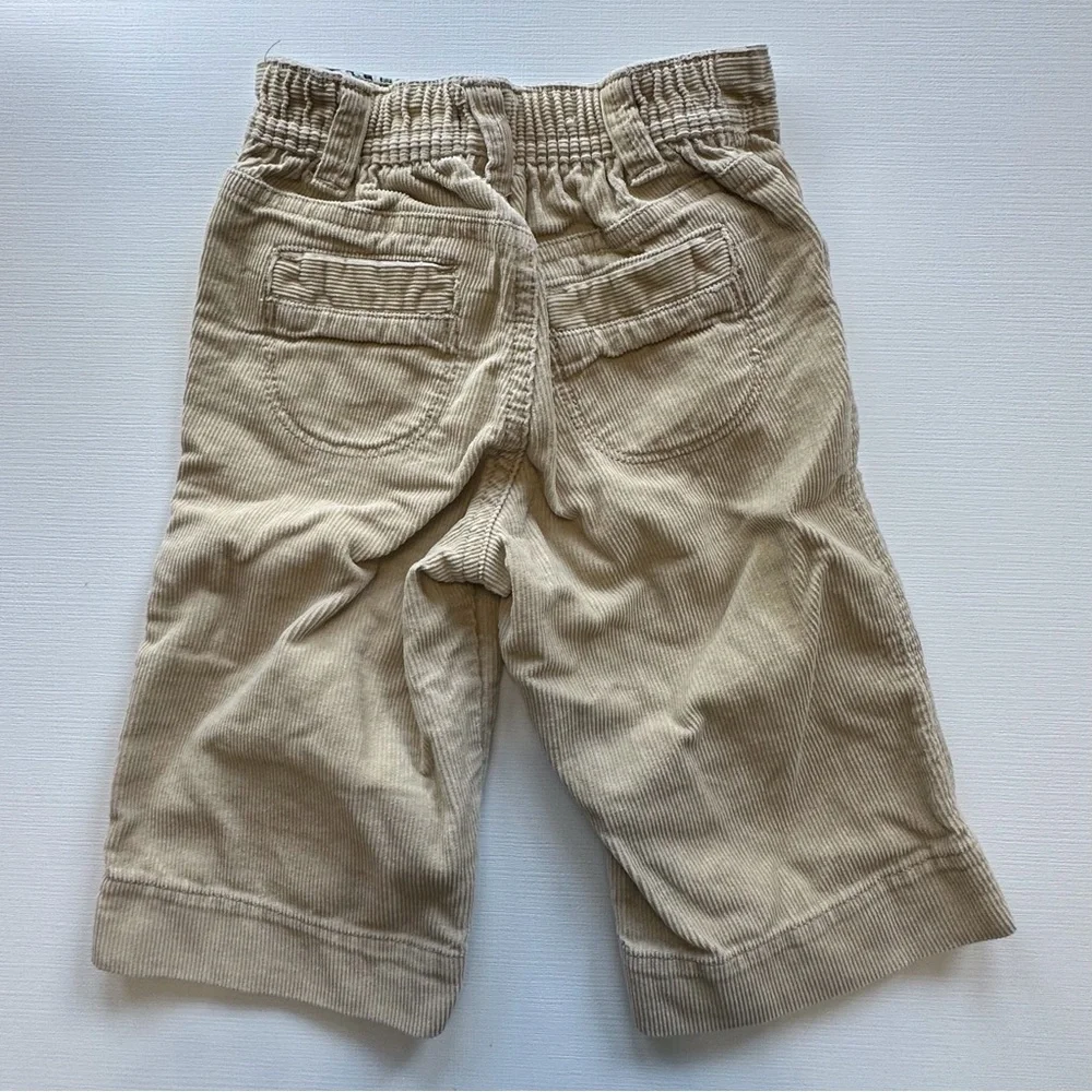 Baby Gap Tan Corduroy Flare Leg Pull On Pants 6-12 Months Girls Button Snap‎